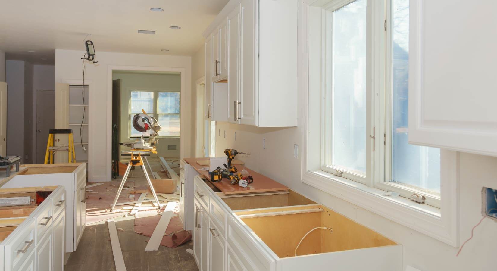 Kitchen remodelling cabinet installation