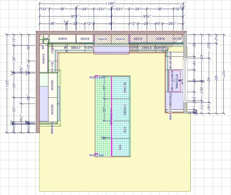 Kitchen design layout